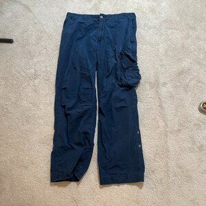 Vintage Polo Ralph Lauren Cargo Pants Men 40x30 Navy Army Paratrooper VTG Y2K